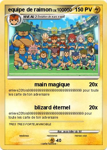 Pokemon equipe de raimon