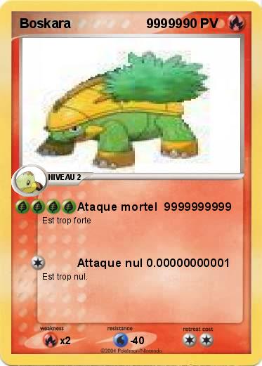 Pokemon Boskara                     99999