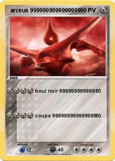 Pokemon  arceus 9999999999999999