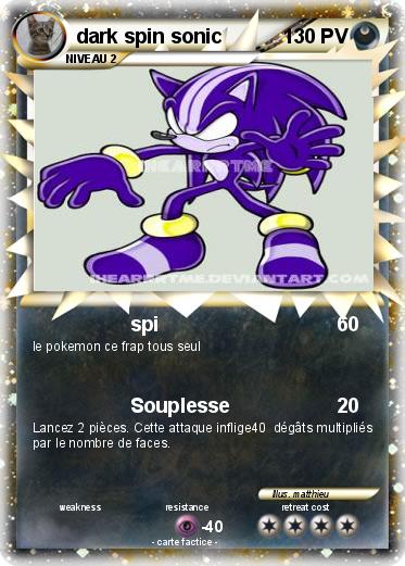 Pokemon dark spin sonic