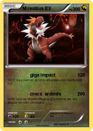 Pokemon M rexilius EX