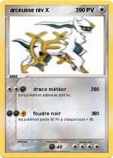Pokemon  arceusse niv X                 3                              