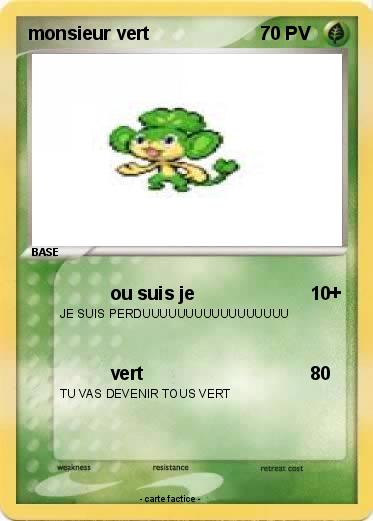 Pokemon monsieur vert