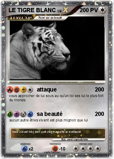 Pokemon LE TIGRE BLANC