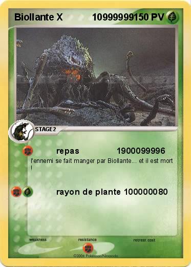 Pokemon Biollante X           10999999     