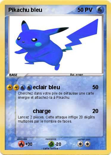 Pokemon Pikachu bleu
