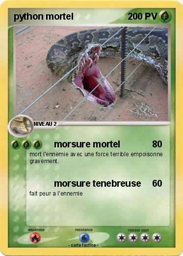 Pokemon python mortel