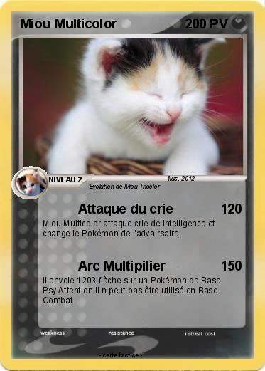 Pokemon Miou Multicolor