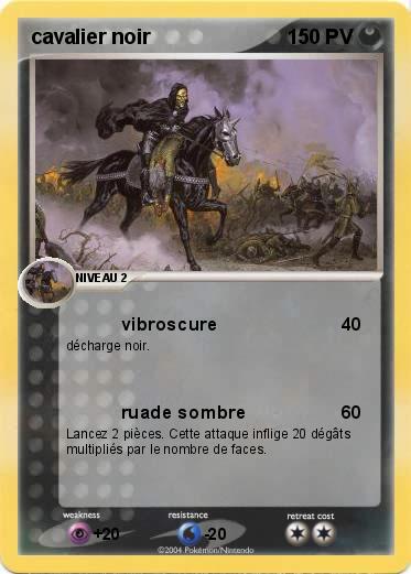 Pokemon cavalier noir