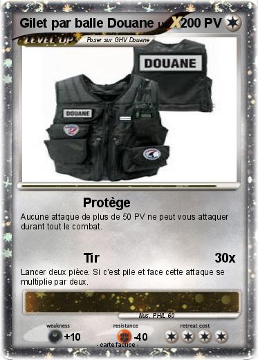 Pokemon Gilet par balle Douane