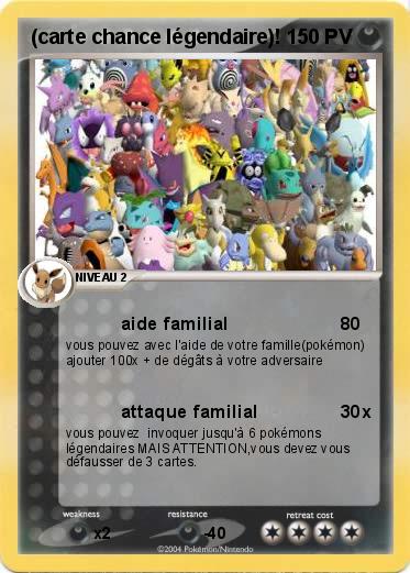 Pokemon (carte chance légendaire)!
