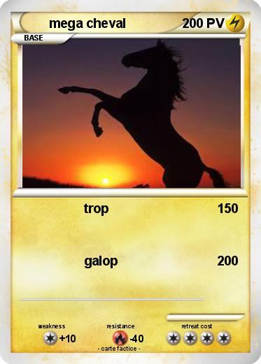 Pokemon mega cheval