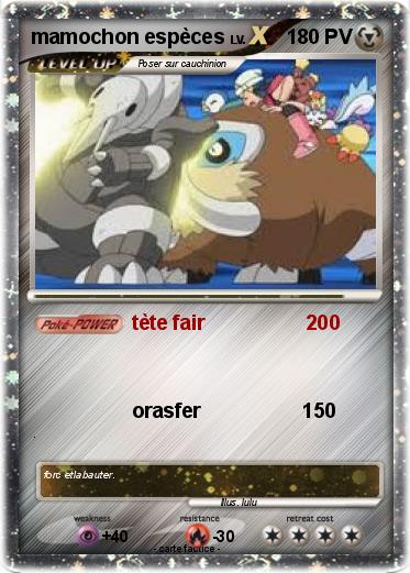 Pokemon mamochon espèces
