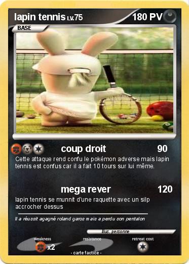 Pokemon lapin tennis