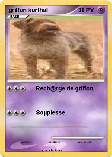 Pokemon griffon korthal