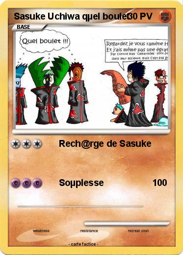 Pokemon Sasuke Uchiwa qµel boulet