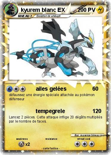 Pokemon kyurem blanc EX