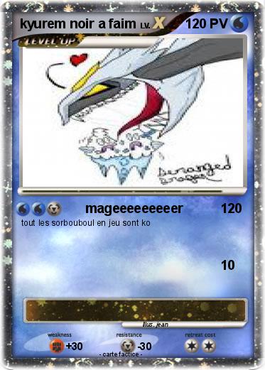 Pokemon kyurem noir a faim