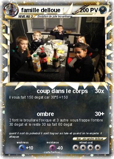 Pokemon famille delloue