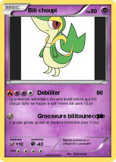 Pokemon Bili choupi