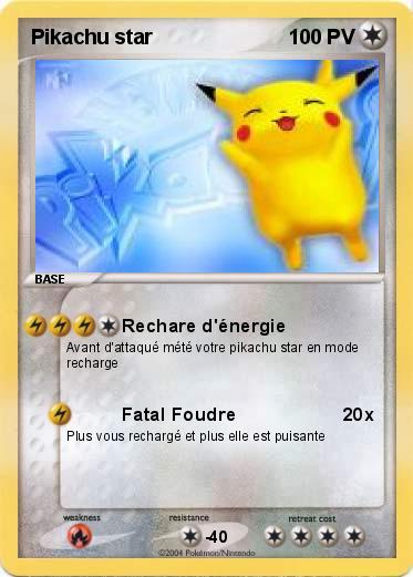 Pokemon Pikachu star