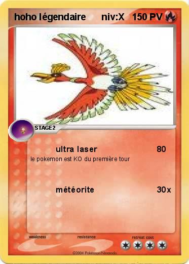 Pokemon hoho légendaire      niv:X
