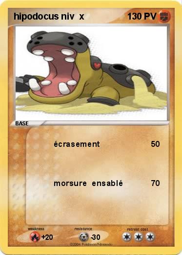 Pokemon hipodocus niv  x