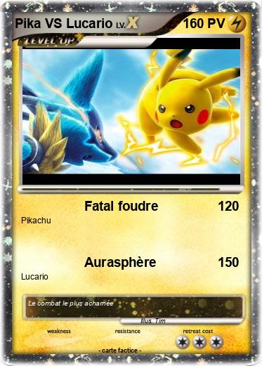 Pokemon Pika VS Lucario