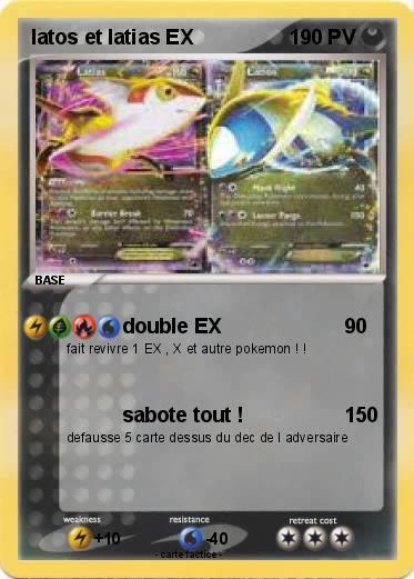 Pokemon latos et latias EX