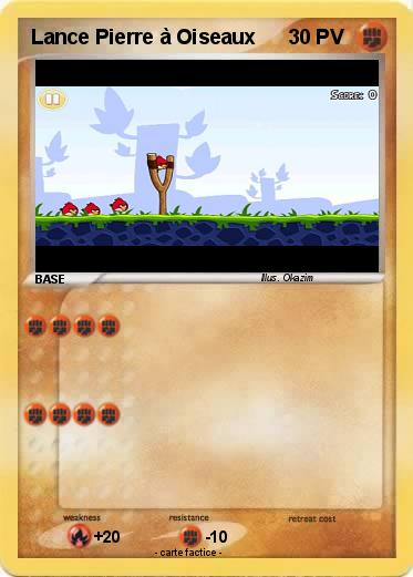 Pokemon Lance Pierre à Oiseaux