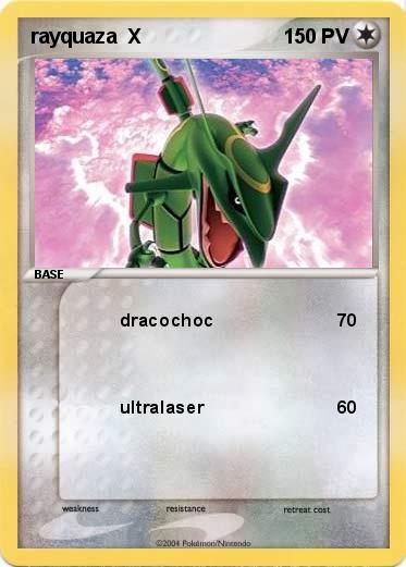 Pokemon rayquaza  X