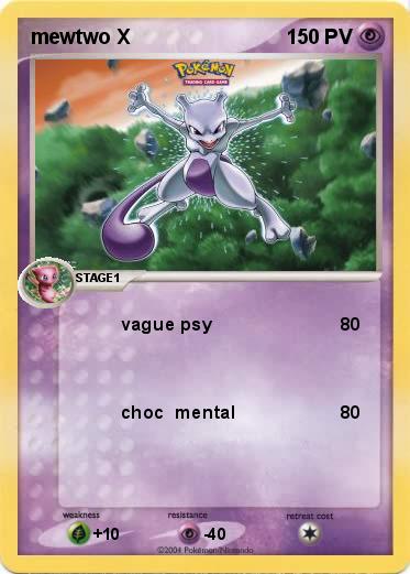Pokemon mewtwo X