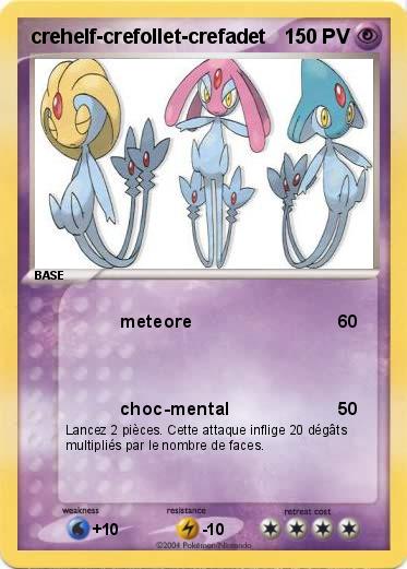 Pokemon crehelf-crefollet-crefadet
