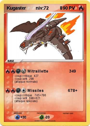 Pokemon Kugaster        niv:72         8