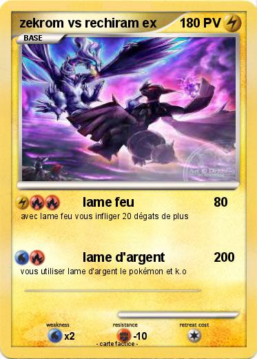 Pokemon zekrom vs rechiram ex