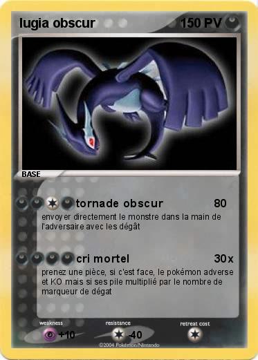 Pokemon lugia obscur