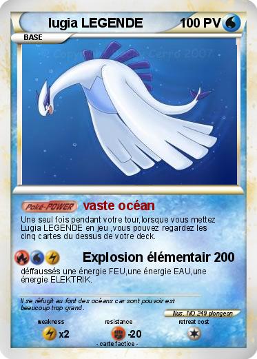Pokemon lugia LEGENDE