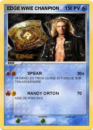 Pokemon EDGE WWE CHANPION