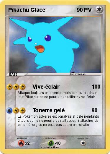 Pokemon Pikachu Glace