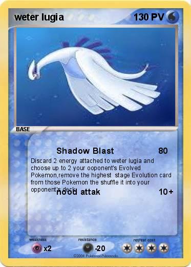 Pokemon weter lugia