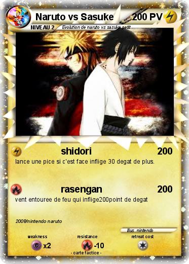 Pokemon Naruto vs Sasuke