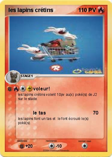 Pokemon les lapins crétins