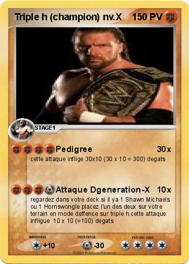 Pokemon Triple h (champion) nv.X