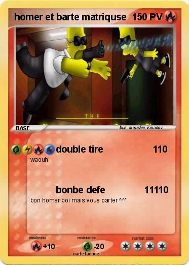 Pokemon homer et barte matriquse