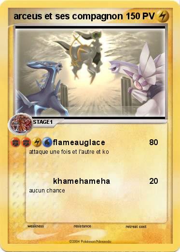 Pokemon arceus et ses compagnon 