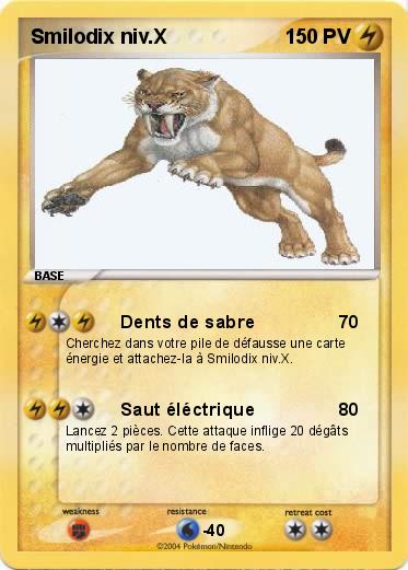 Pokemon Smilodix niv.X