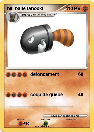 Pokemon bill balle tanooki