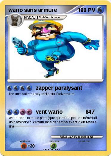 Pokemon wario sans armure