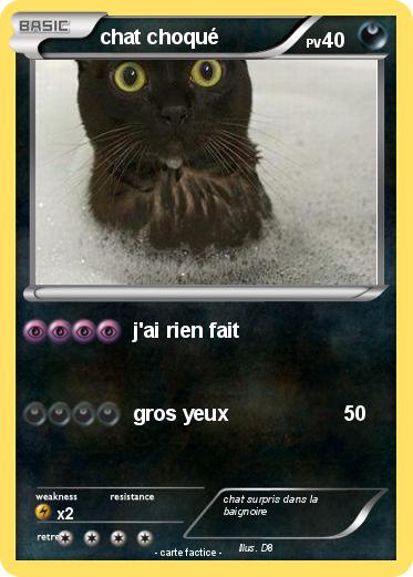 Pokemon chat choqué