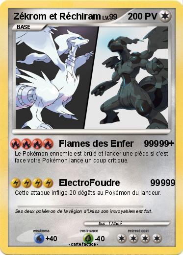 Pokemon Zékrom et Réchiram